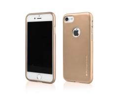 Husa silicon iphone 7 plus gold jelly mecrury
